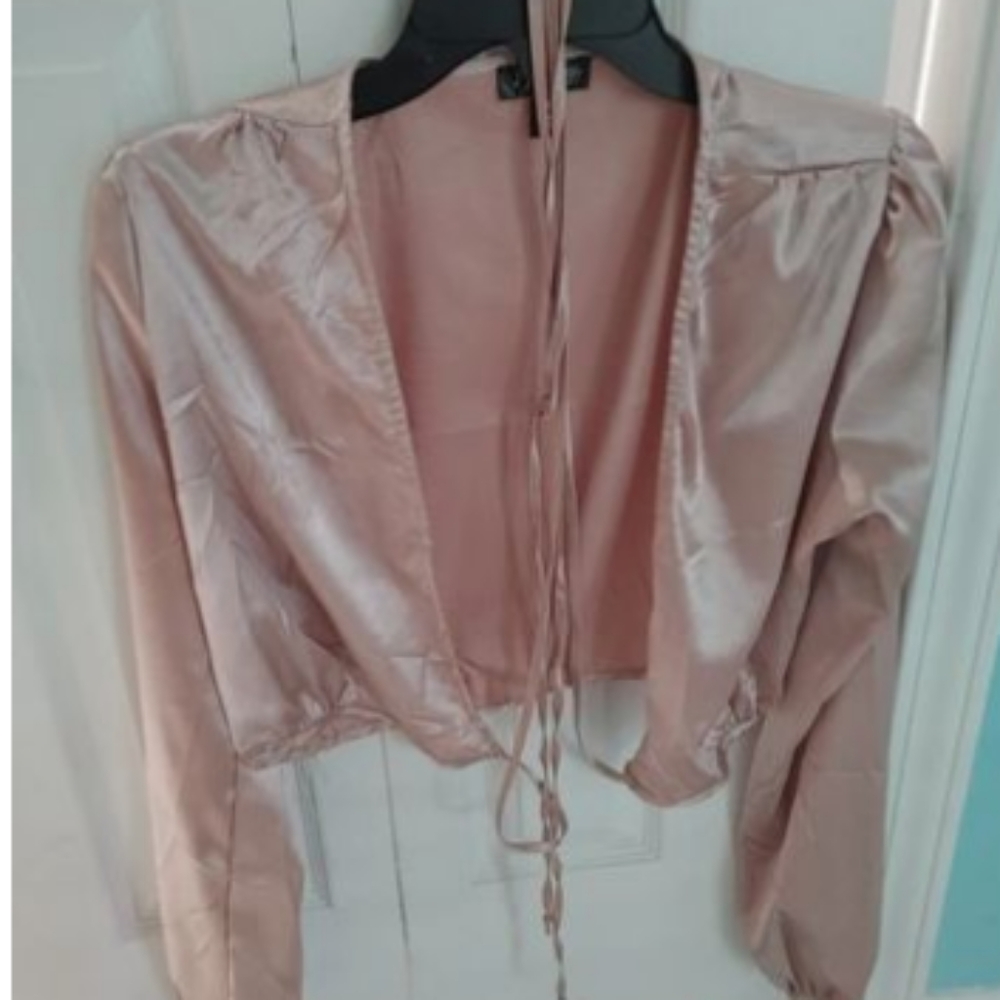 Fashion Nova Glossy Crop Top